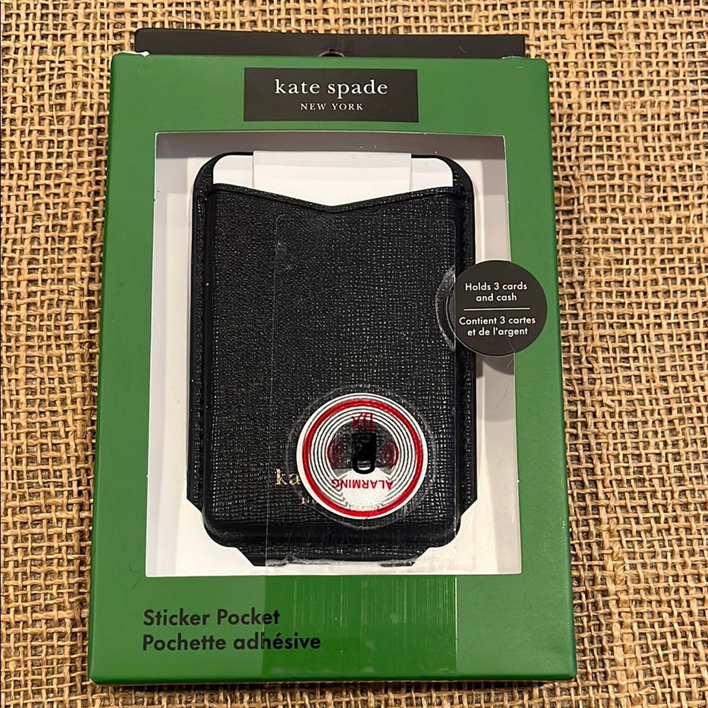 Kate Spade black sticker pocket